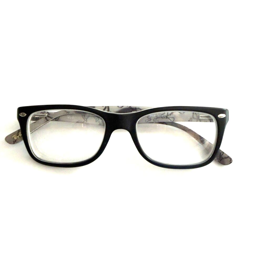 Ray-Ban RB 5228 5405 50-17-140 Black Eyeglasses Prescription Lenses Frames